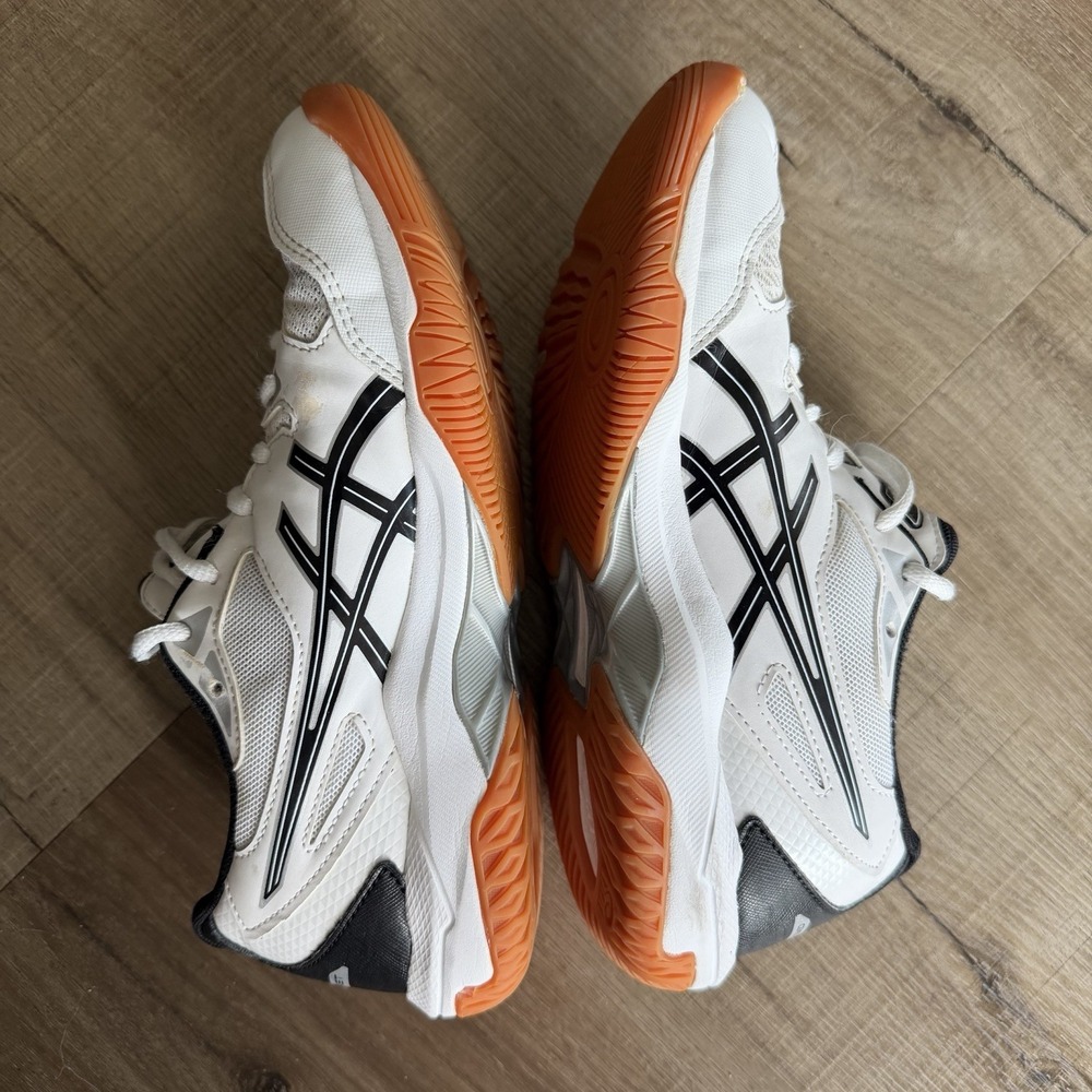 Asics Gel-Rocket 9 White Black Volleyball Shoes 1072A056 Womens 7.5 - Picture 4 of 9